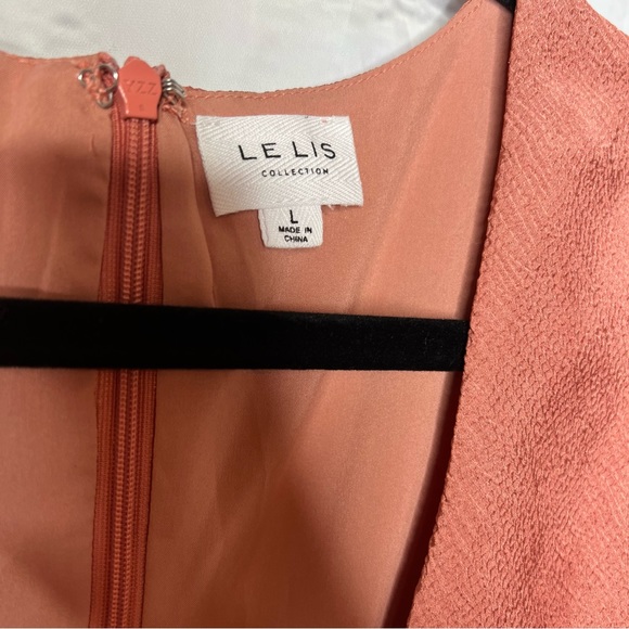 🌱Lelis Collection Copper Cutout Long Sleeve Romper Size L - Picture 3 of 7